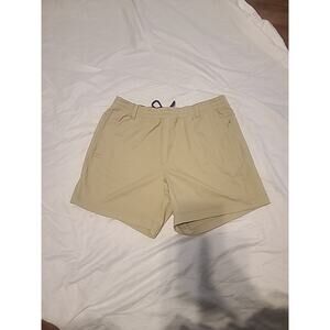 Birddogs Shorts Men XL Beige Boom Your Boomstick Gray Lined Athleisure